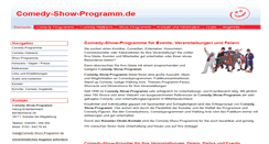 Desktop Screenshot of comedy-show-programm.de