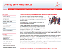 Tablet Screenshot of comedy-show-programm.de